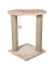 Меховая когтеточка для кошек с двумя столбами и лежанкой «Ореон» джут, 46*46*65см - Фото 2
