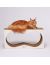 Кот Барон Когтеточка на пол "Корнерс" с большим отверстием, для КРУПНЫХ кошек, БЕЛАЯ, 77*37*22 см - Фото 3