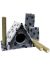 Пушок Домик "Избушка с тремя столбами", искусственный мех, для кошек, 62*37*106 см - Фото 4