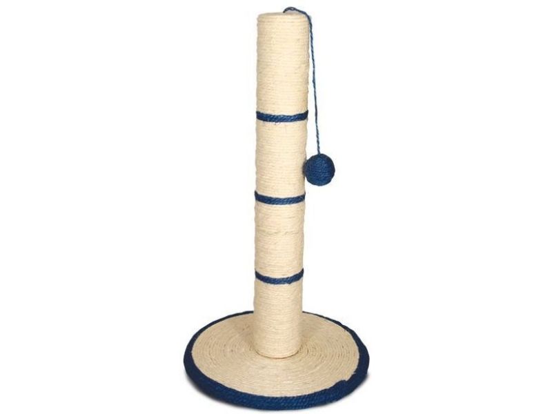 Triol Когтеточка-столбик с шариком, для кошек (NT475), сизаль, d35*62 см - Фото