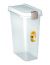 Stefanplast Контейнер для хранения сухого корма, прозрачный с белой крышкой, на 6 кг, 33*22*41 см - Фото 2