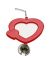 Trixie Зеркало-сердечко с колокольчиком для птиц, пластик (5202), 8 см - Фото 3