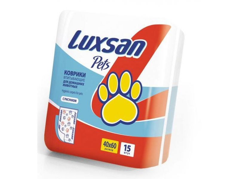 LUXSAN Premium Коврики впитывающие для животных, 40*60 см - Фото