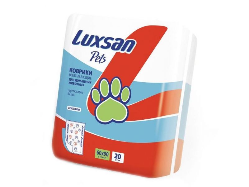 LUXSAN Premium Коврики впитывающие для животных, 60*90 см - Фото