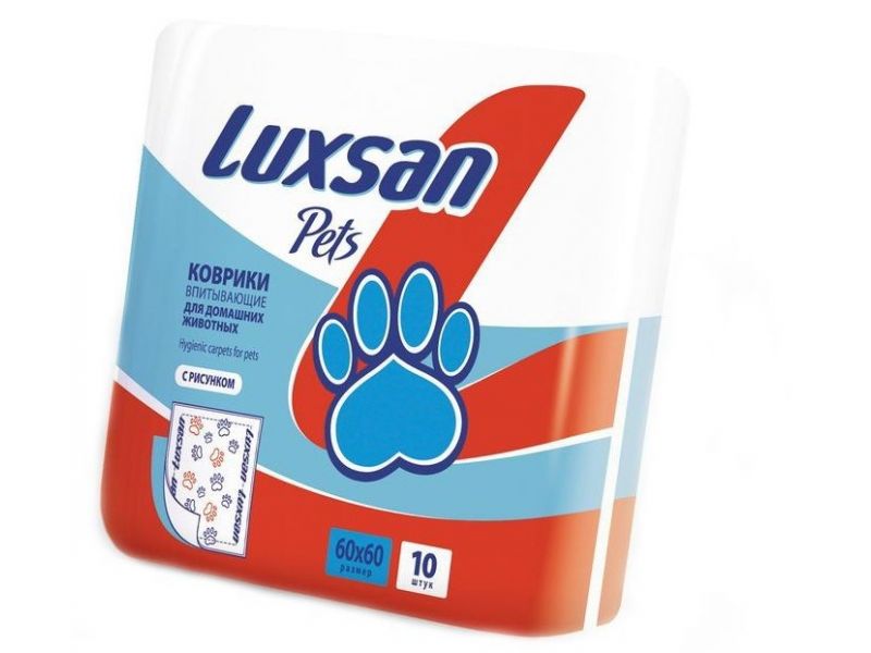 LUXSAN Premium Коврики впитывающие для животных, 60*60 см - Фото