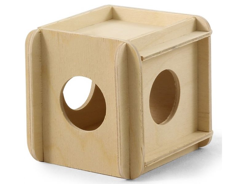 Гамма Игрушка-кубик для грызунов, фанера, 10*10*10 см - Фото