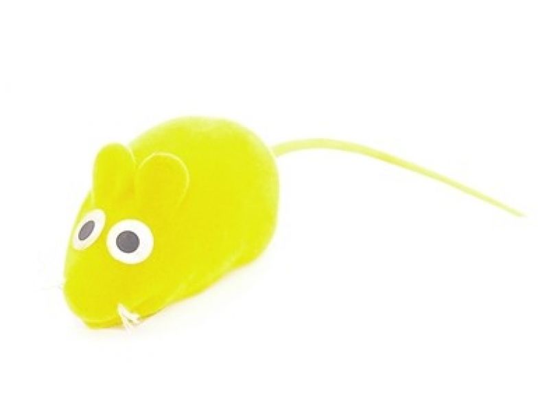 Papillon Игрушка "Мышка-норушка" для кошек, вельвет, 6 см   - Фото