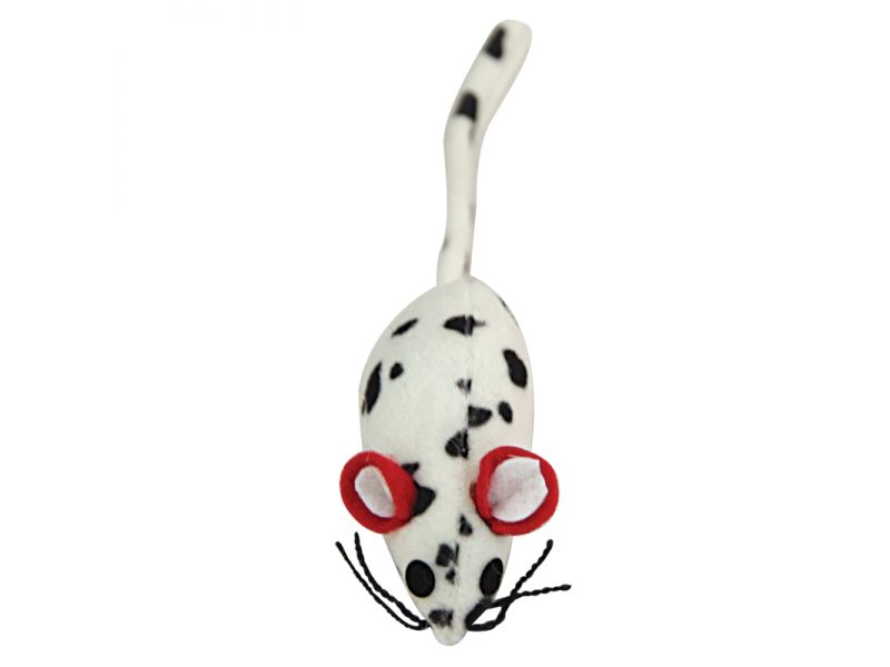 Triol Игрушка "Мышь" цветная, для кошек, велюр, 7,5 см   - Фото