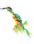 IPTS Удочка-дразнилка с вельветовыми хвостиками и перьями, для кошек, 46 см - Фото 3