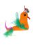 PetLine Удочка-дразнилка "Птица с перьями" для кошек, 37 см   - Фото 4