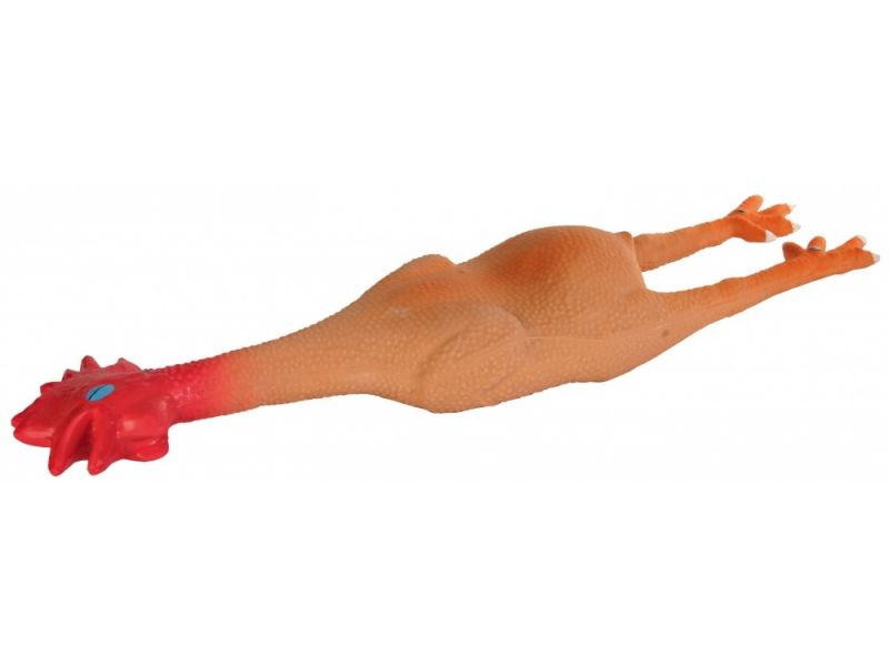 Trixie Игрушка для собак "ПЕТУХ" с пищалкой, латекс (3539), 47 см - Фото