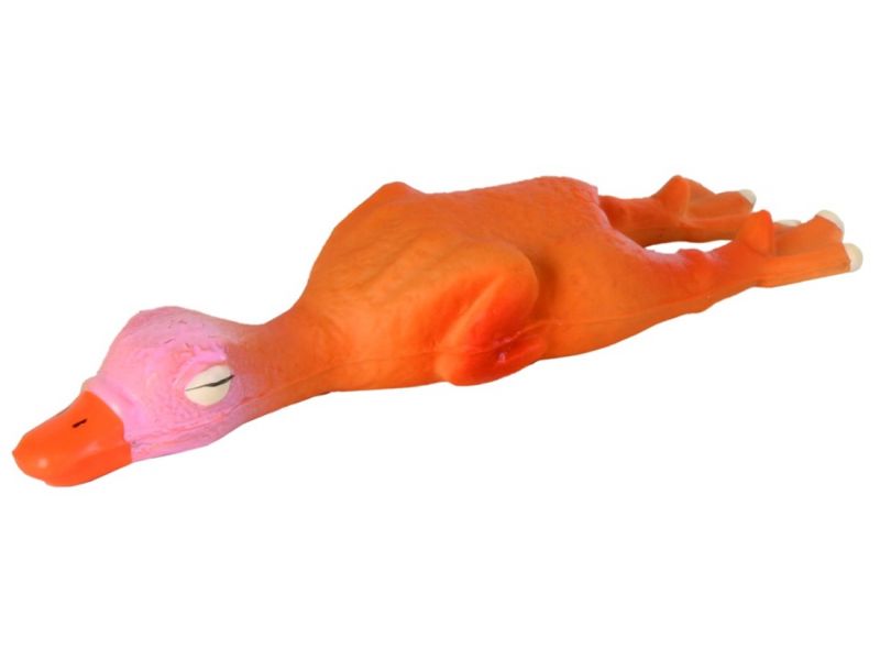 Trixie Игрушка для собак "Гусь" с пищалкой, латекс (35093), 14,5 см - Фото
