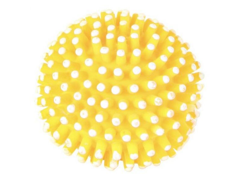 Trixie Мячик игольчатый БЕЗ ЗВУКА для животных, винил (3411), 7 см  - Фото