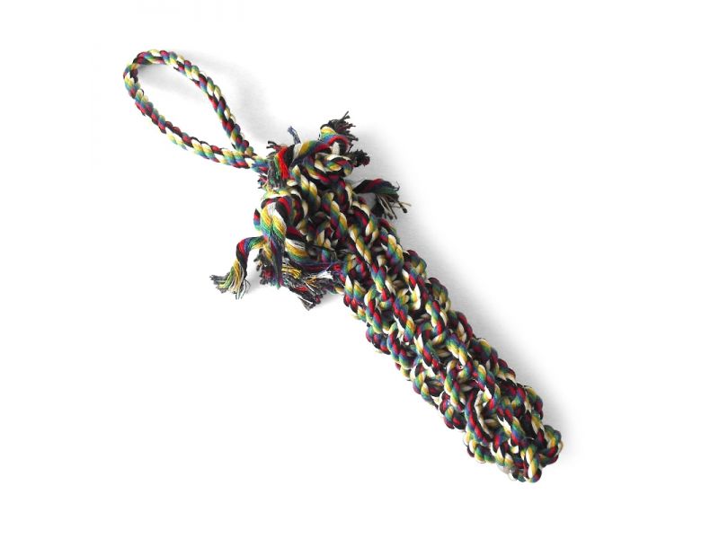 Triol Верёвка цветная "3D плетение", для собак, хлопок, 39 см - Фото