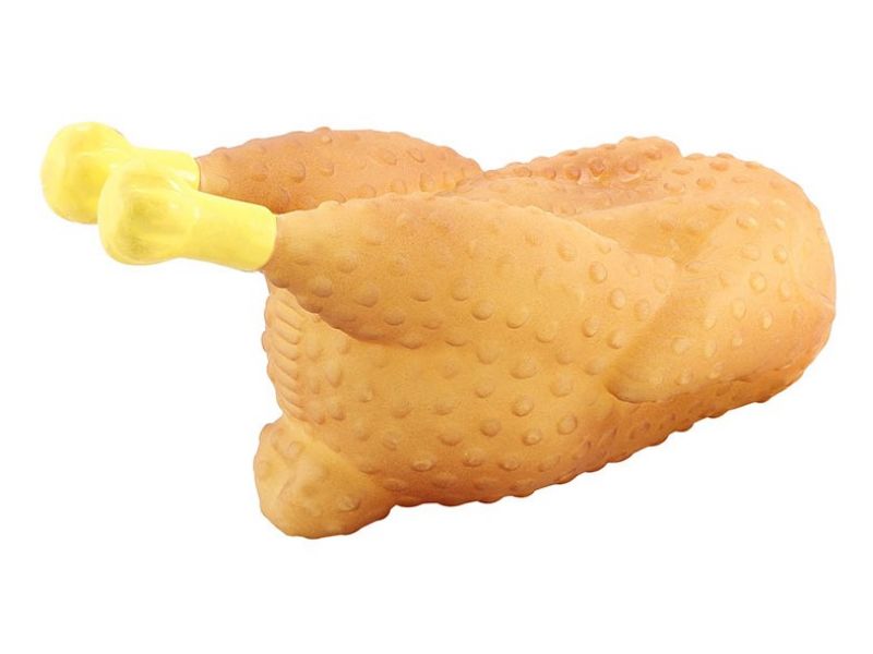 Triol Игрушка "Курица гриль" маленькая, для собак, винил, 14 см - Фото