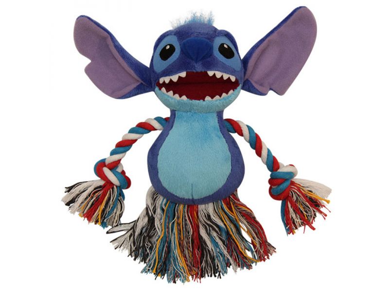 Triol Disney Игрушка "Stitch" с канатом, с пищалкой, для собак, плюш, 15 см - Фото