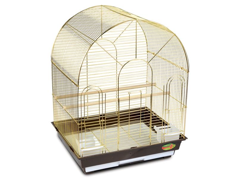Triol Клетка для птиц, золотая решетка, 52*41*66,5 см   - Фото