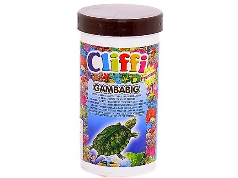 Cliffi Большие сушеные креветки для черепах (Gambabig) - Фото