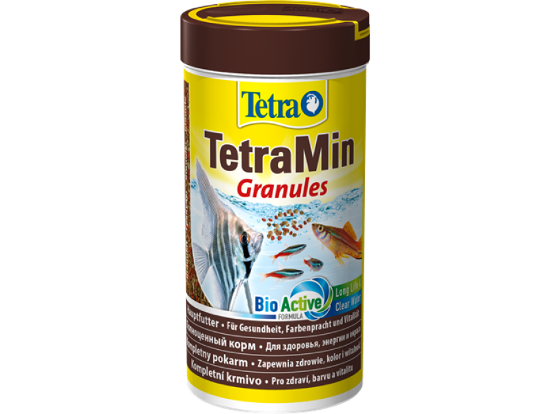 Tetra Min Корм для всех видов тропических рыб - гранулы (Granules), 250 мл  - Фото