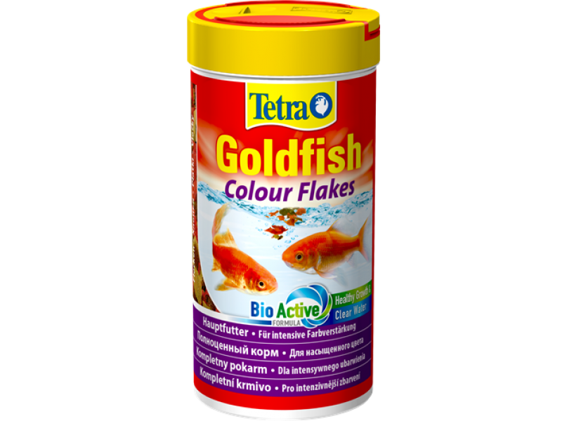 Tetra Корм для золотых рыбок для улучшения окраски (Goldfish Color Flakes)   - Фото