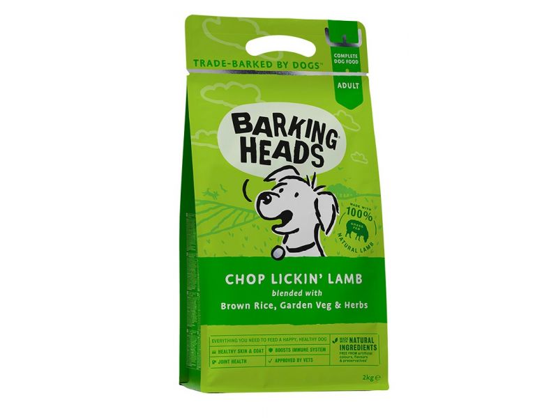 Barking Heads Сухой корм "Мечты о ягненке"  с ЯГНЕНКОМ и РИСОМ для собак (CHOP LICKIN' LAMB) - Фото