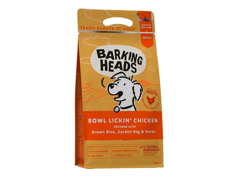 Barking Heads Сухой корм "До последнего кусочка" с курицей и рисом для собак с ЧУВСТВИТЕЛЬНЫМ ПИЩЕВАРЕНИЕМ (BOWL LICKIN' CHICKEN) - Фото