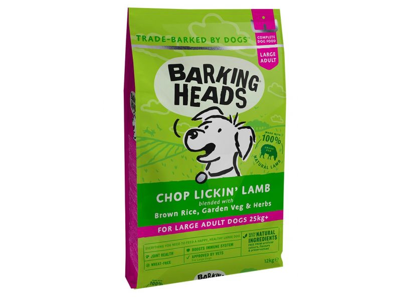 Barking Heads Сухой корм "Мечты о ягненке" с ягненком и рисом для собак КРУПНЫХ ПОРОД (CHOP LICKIN' LAMB LARGE BREED) - Фото