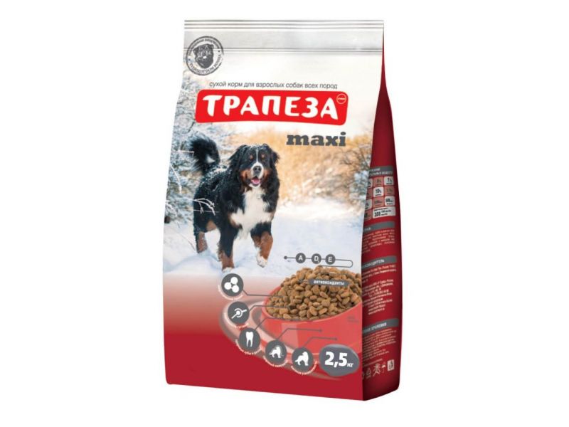 Сухой корм Трапеза для собак крупных и гигантских пород «Макси», 10 кг - Фото