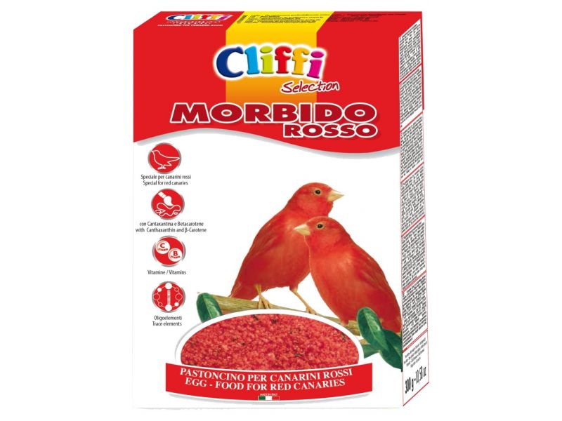 Cliffi Яичный корм для красных канареек (Morbido Rosso) - Фото