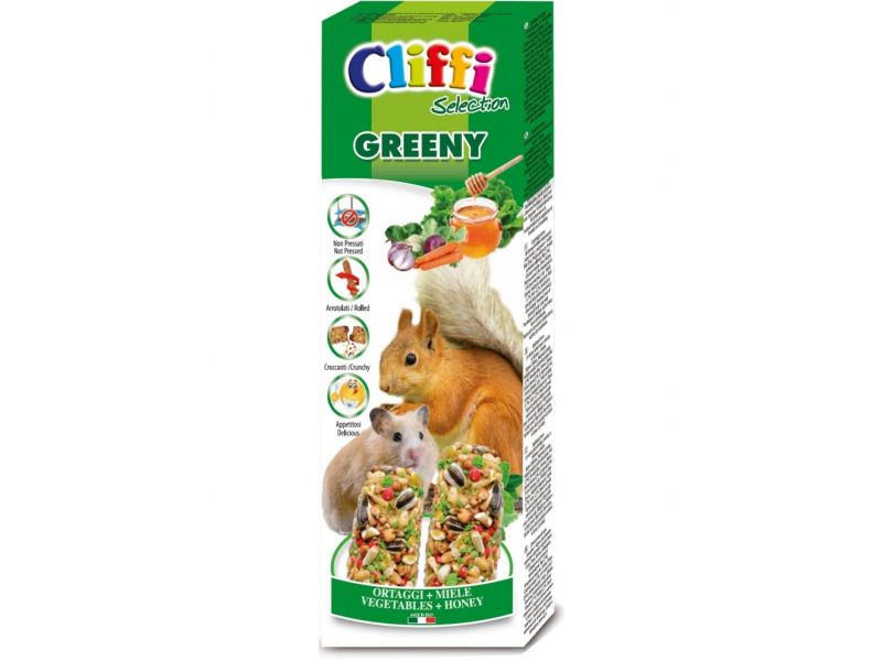Cliffi Палочки с овощами и медом для хомяков и белок, 110 гр - Фото