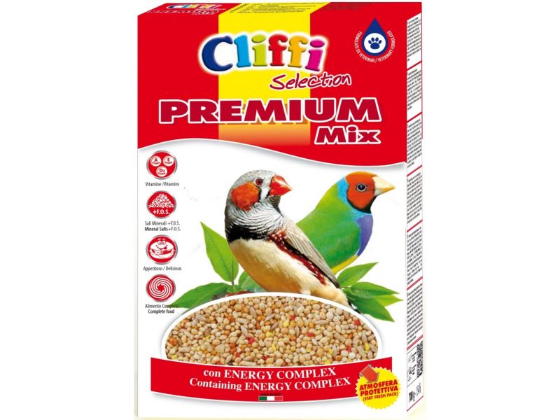Cliffi Сухой корм для экзотических птиц (Premium Mix Exotics), 800 гр  - Фото