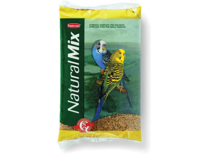 Padovan Сухой корм для волнистых попугайчиков, Naturalmix Cocorite, 1 кг - Фото