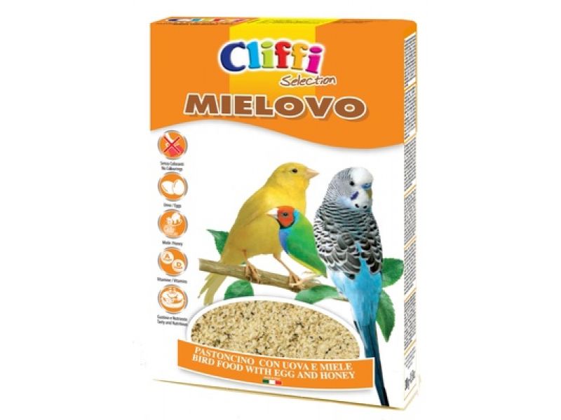 Cliffi Яичный корм с медом для всех Зерноядных птиц (Universal Food), 300 гр - Фото