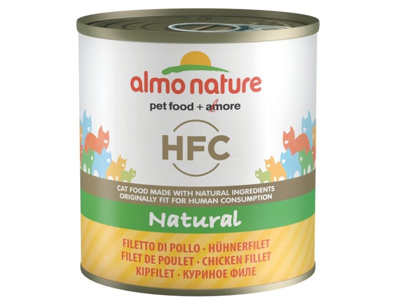 Almo Nature Classic Консервы "Куриное филе" для кошек (Classic HFC Adult Cat Chicken Fillet), 280 гр  - Фото