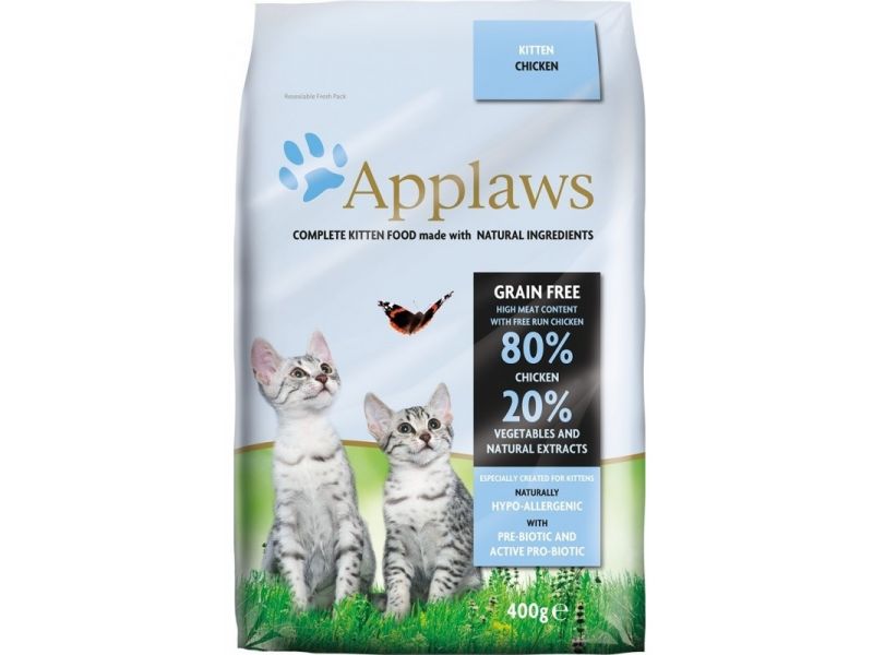 Applaws Сухой корм "Курица/Овощи: 80/20%" беззерновой для КОТЯТ (Dry Cat Kitten) - Фото