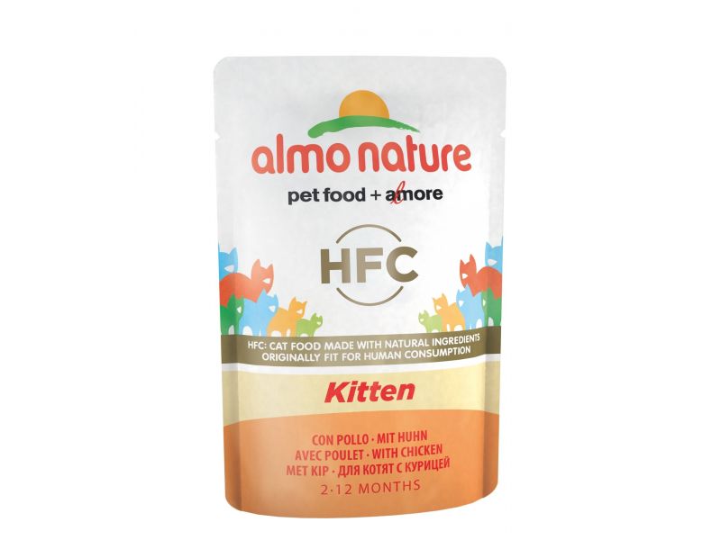 Almo Nature Classic Паучи с курицей для КОТЯТ (Classic Cuisine - Kitten), 55 гр    - Фото
