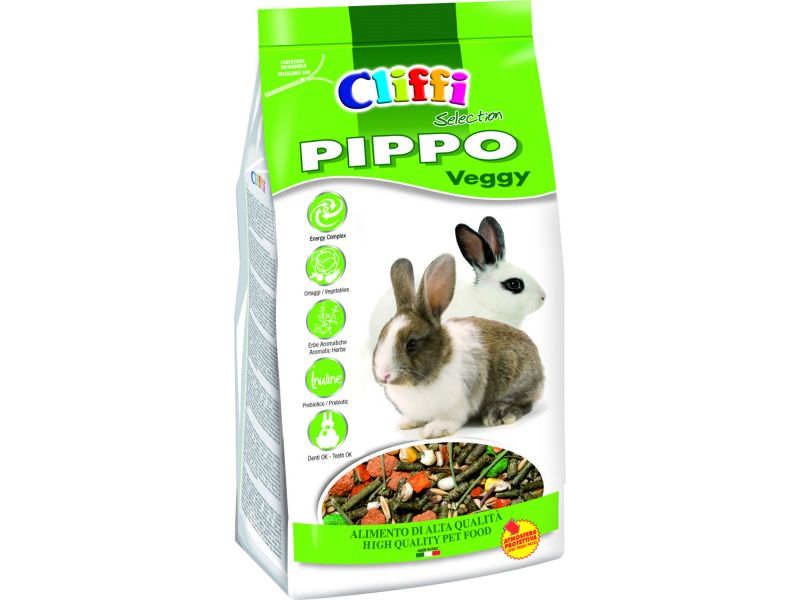 Cliffi Корм с овощами для кроликов (Pippo Veggy SELECTION), 800 гр - Фото