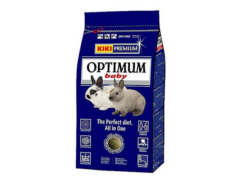Сухой корм Kiki Optium для МОЛОДЫХ декоративных кроликов, 600 гр - Фото
