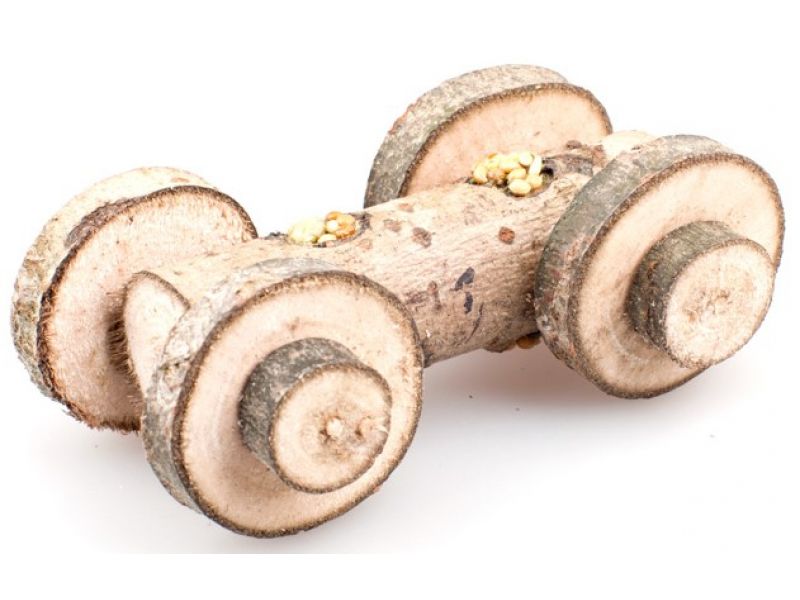 Вака Лакомство "Машинка" из натурального дерева для грызунов  - Фото