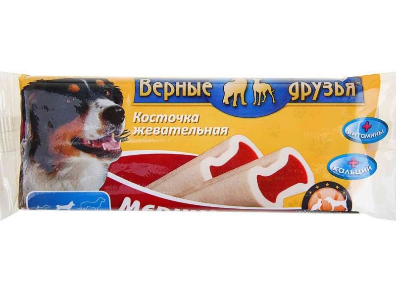 Верные друзья Лакомство  "Косточки жевательные MEDIUM" для собак средних пород, 120 гр - Фото