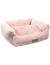 Гамма Лежанка прямоугольная "Лилия" со съемной подушкой, для животных, розовая - Фото 2