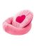 Yami-Yami Лежак "Романтика" круглый с подушкой, для животных, розовый, мех - Фото 4