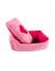 Yami-Yami Лежак "Романтика" прямоугольный с подушкой, для животных, розовый, мех - Фото 3