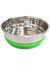 Triol Миска металлическая с салатовой резинкой, для собак, 800 мл - Фото 2
