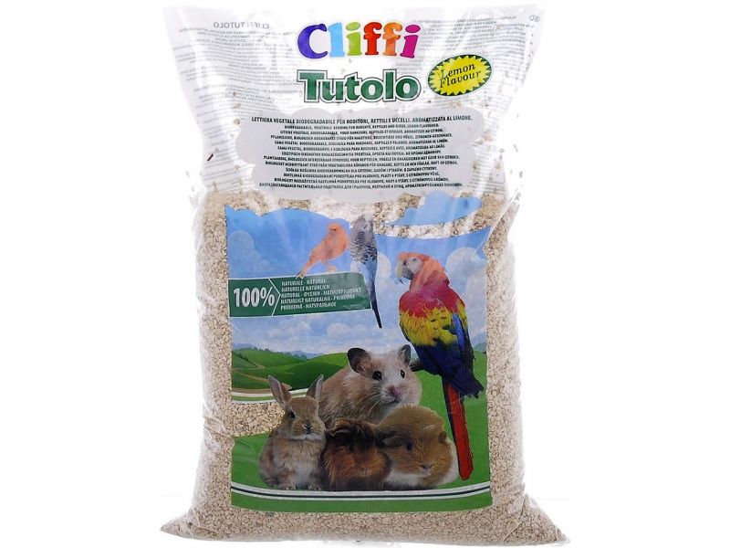 Cliffi Кукурузный наполнитель "Цитрус" для грызунов, рептилий и птиц (Tutolo), 4,5 кг - Фото