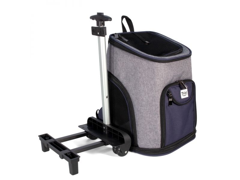 Triol Сумка-переноска-рюкзак на колесах "Трансформер" для животных, 33*30*50 см   - Фото