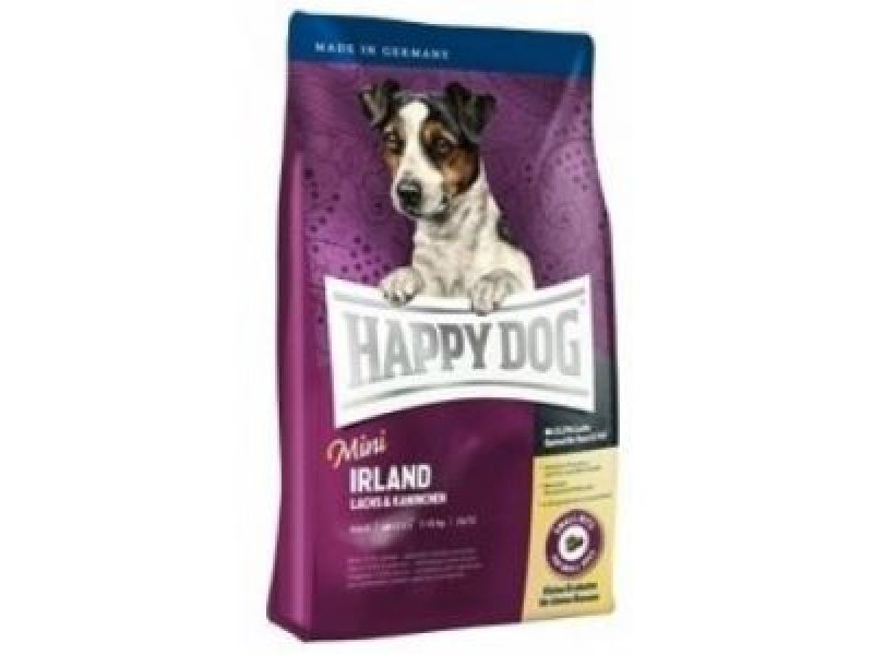 Сухой корм Happy Dog Supreme "Ирландия" - ЛОСОСЬ + КРОЛИК для ЧУВСТВИТЕЛЬНЫХ собак МАЛЫХ пород (Mini Ireland), 4 кг - Фото