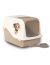 MP-Bergamo Туалет закрытый Ariel Decal Top Free, с поднимающимся верхом, для кошек, 57*39*38 см   - Фото 3